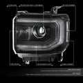 Projector Headlights for GMC Sierra 1500 Limited (2016–2019)