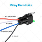 Set of 6 12V 30A 4-Pin Automotive Relays with Fuses