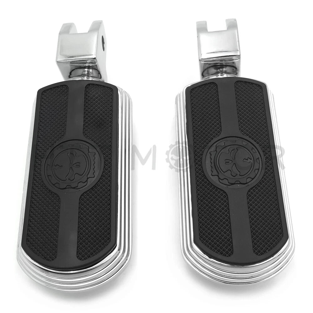 Skull Rubber Footpeg for Yamaha V-Star 1100 650 Stryker VMax Virago Bolt (1999–2023)
