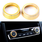 AC Air-condition Control Switch Cover Ring Gold for Honda Civic (2016–2017)