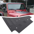 Front Vented Louver Hood Panel for Jeep Wrangler TJ (1997–2002) - Black
