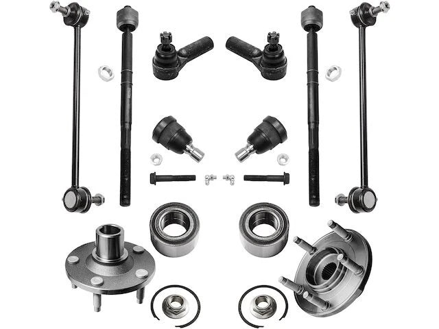 Front Wheel Hub Ball Joint Tie Rod End Kit for Mazda Tribute (2001–2007)