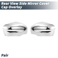 Pair Chrome Plated Rearview Mirror Cover Overlay for Nissan X-Trail Rogue (2014–2021)