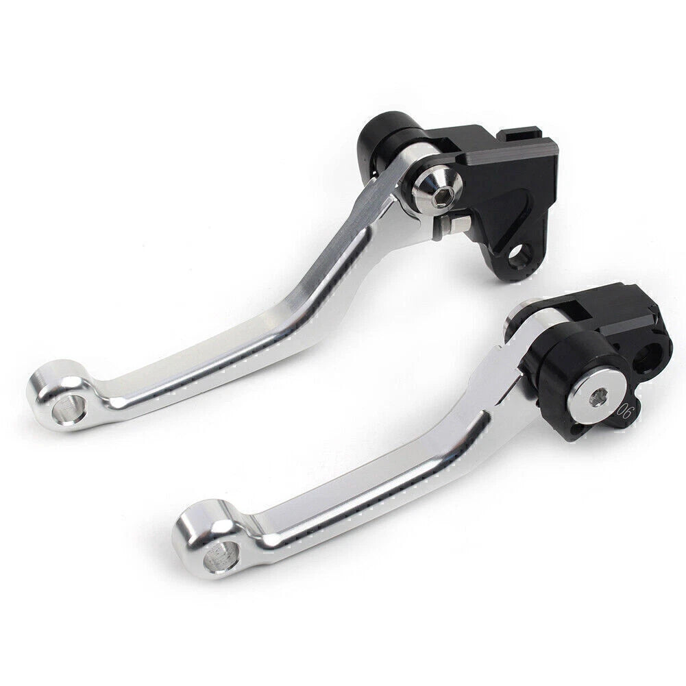 Silver Pivot Brake Clutch Levers for Honda CRF125R/150R/250R/450R (1997–2021)