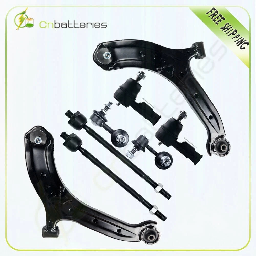 8x Suspension Kit Complete Front Lower Control Arms Sway Bars for Hyundai Accent (2012–2017)