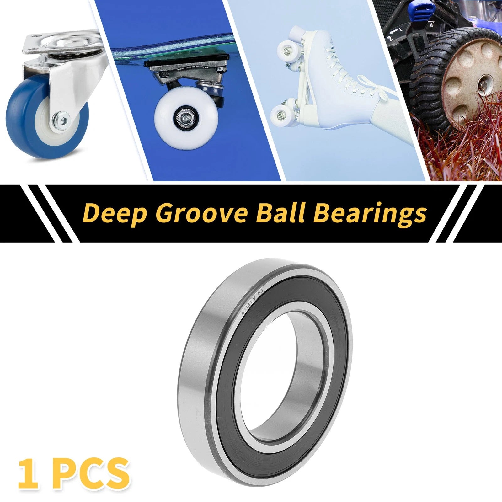 Deep Groove Ball Bearing P5 for Scooter Skateboard Wheel (75x130x25mm)