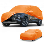 All Weather Car Cover for Hyundai Tucson (2016–2023) - Orange Cotton, Left Zipper