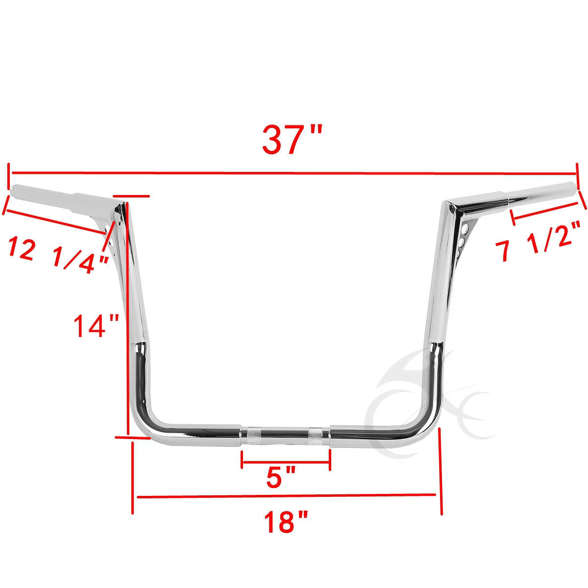 1.25" Rise 14" Ape Hanger Handlebar for Harley Touring 1982–2023