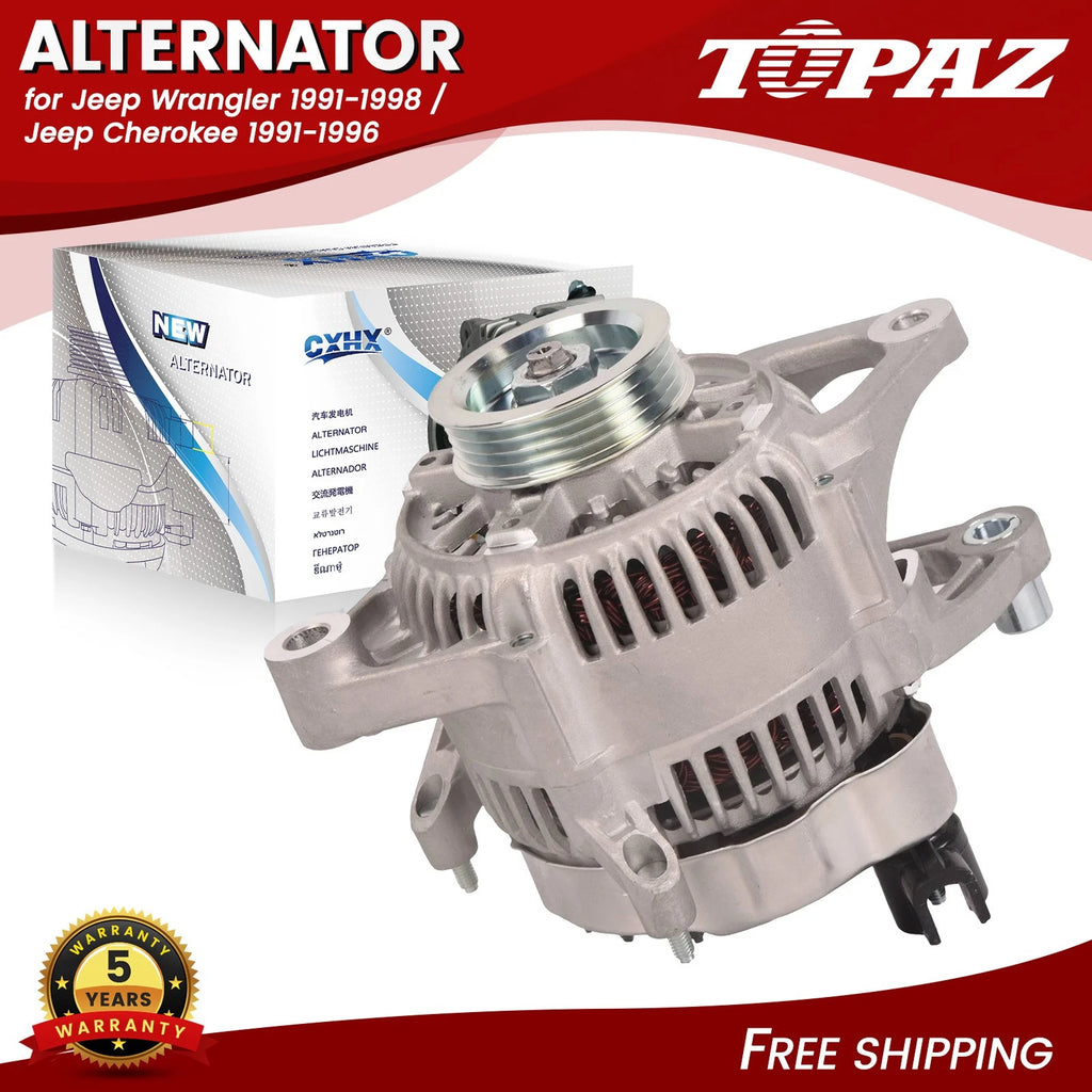 90A Alternator for Jeep Wrangler Cherokee (1991–1998)