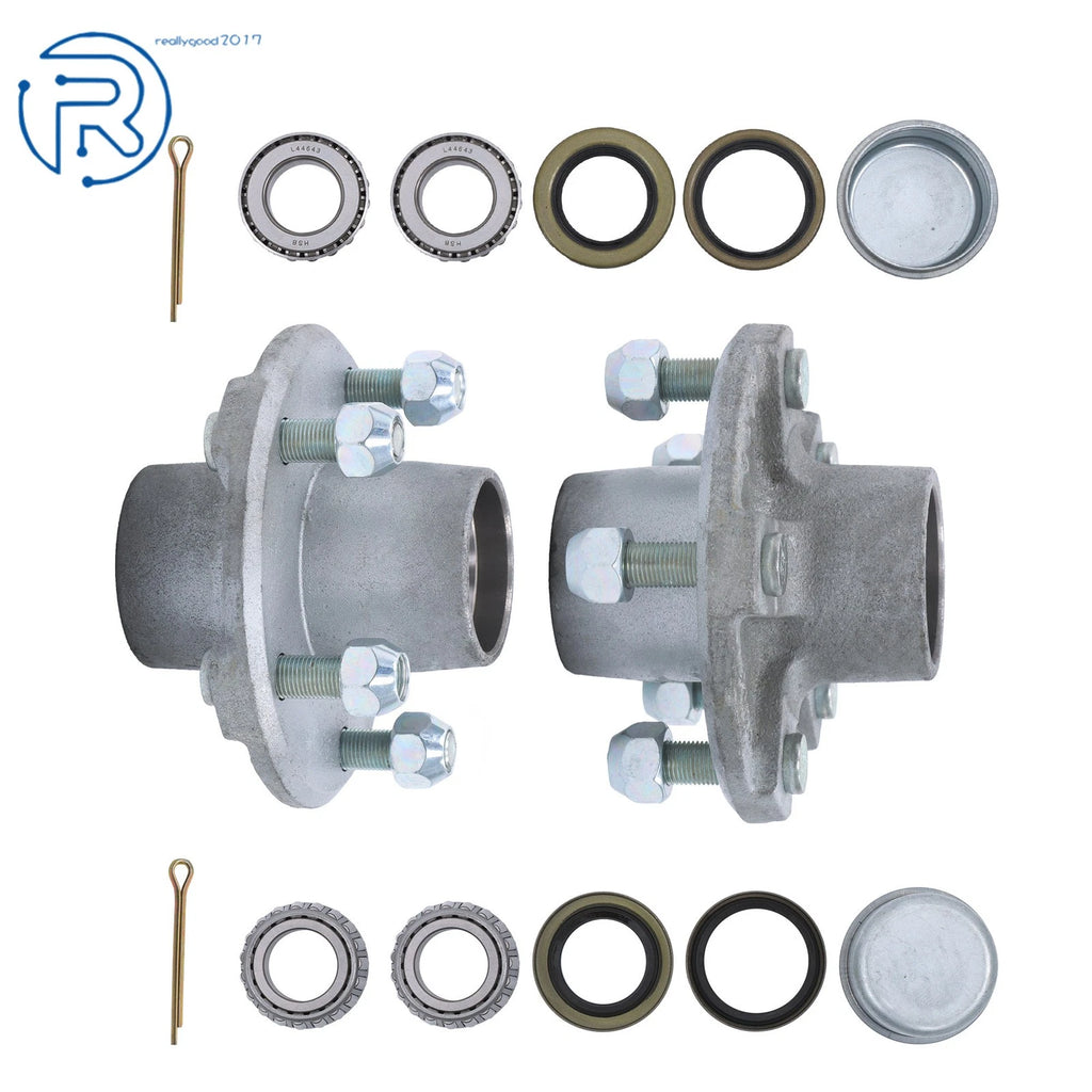 2X Hot Dipped Galvanized 5 Lug Hub Kit for Utility Boat Trailer