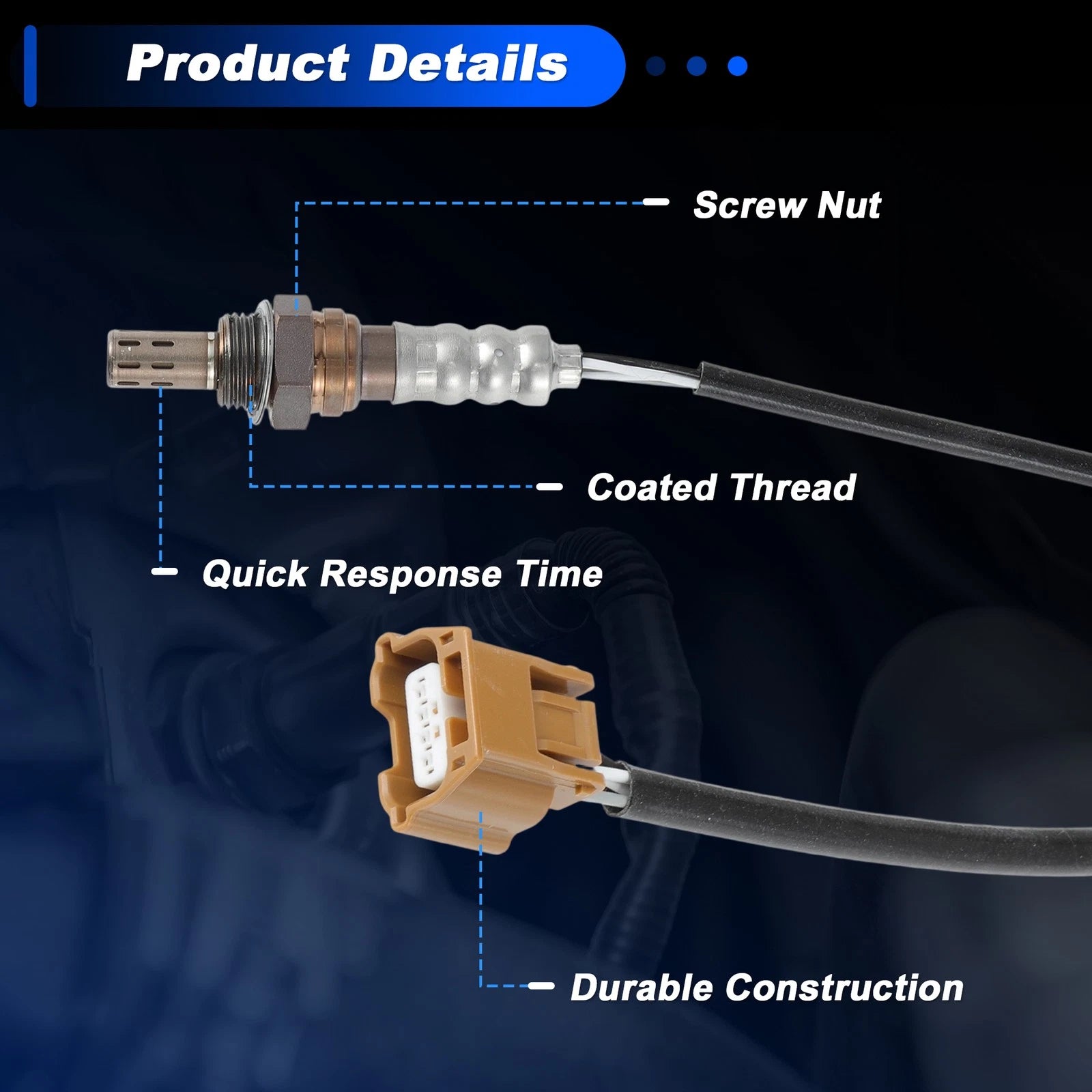 2X Upstream & Downstream Oxygen Sensor for Nissan Versa L4 1.6L (2014–2017)