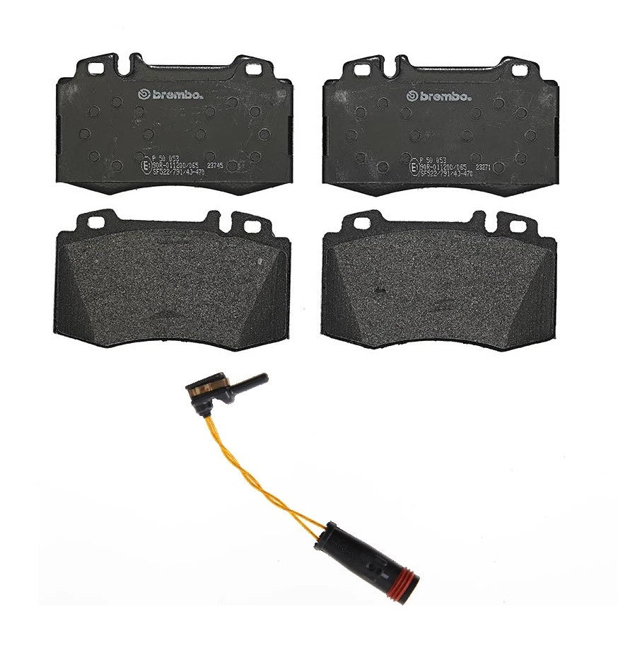 Brembo Front Brake Disc Pads & Sensor for Benz W203 W211 W219 C209 R230 (2000–2010)