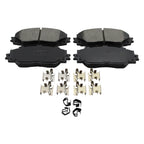 Set of 4 Bosch QuietCast Front Ceramic Brake Pads for HS250h Vibe xB xD Corolla Matrix RAV4 (2009–2015)