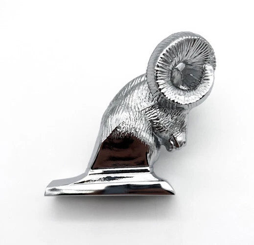 Chrome Metal Ram Head Hood Ornament for Dodge Ram (2002–2018)