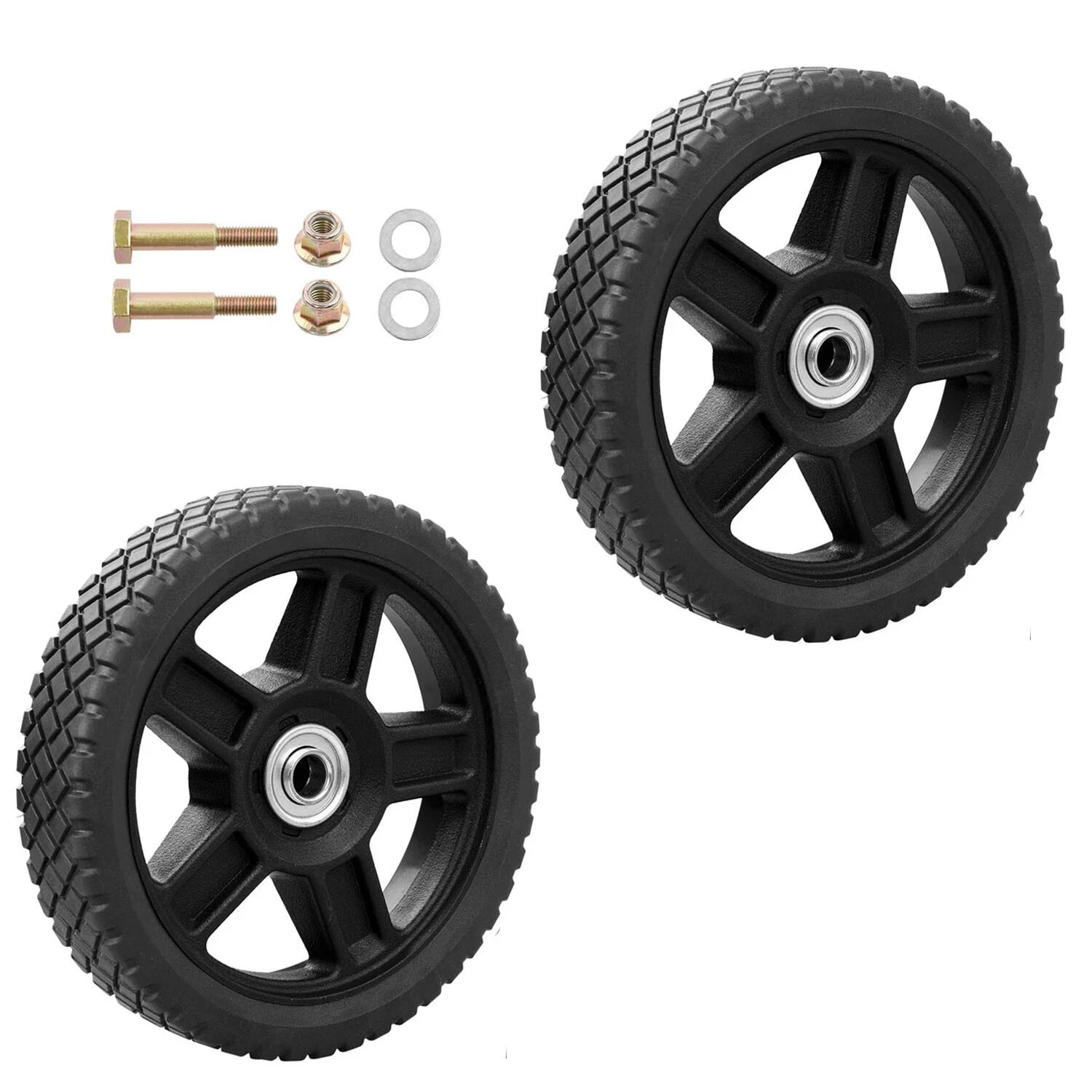 2X 7" Plastic Wheels for Craftsman Mower 
