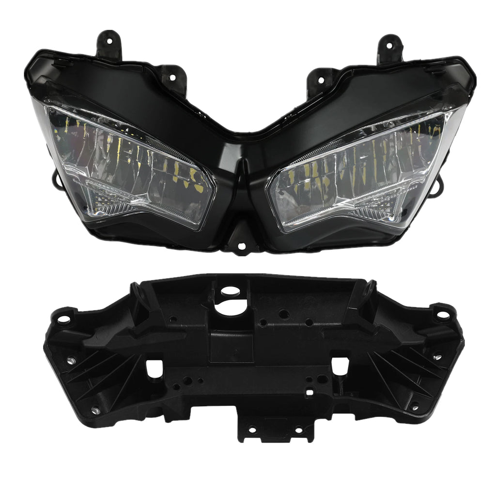 LED Headlight Lamp & Fairing Stay Bracket for Kawasaki Ninja ZX6R (2019–2023)
