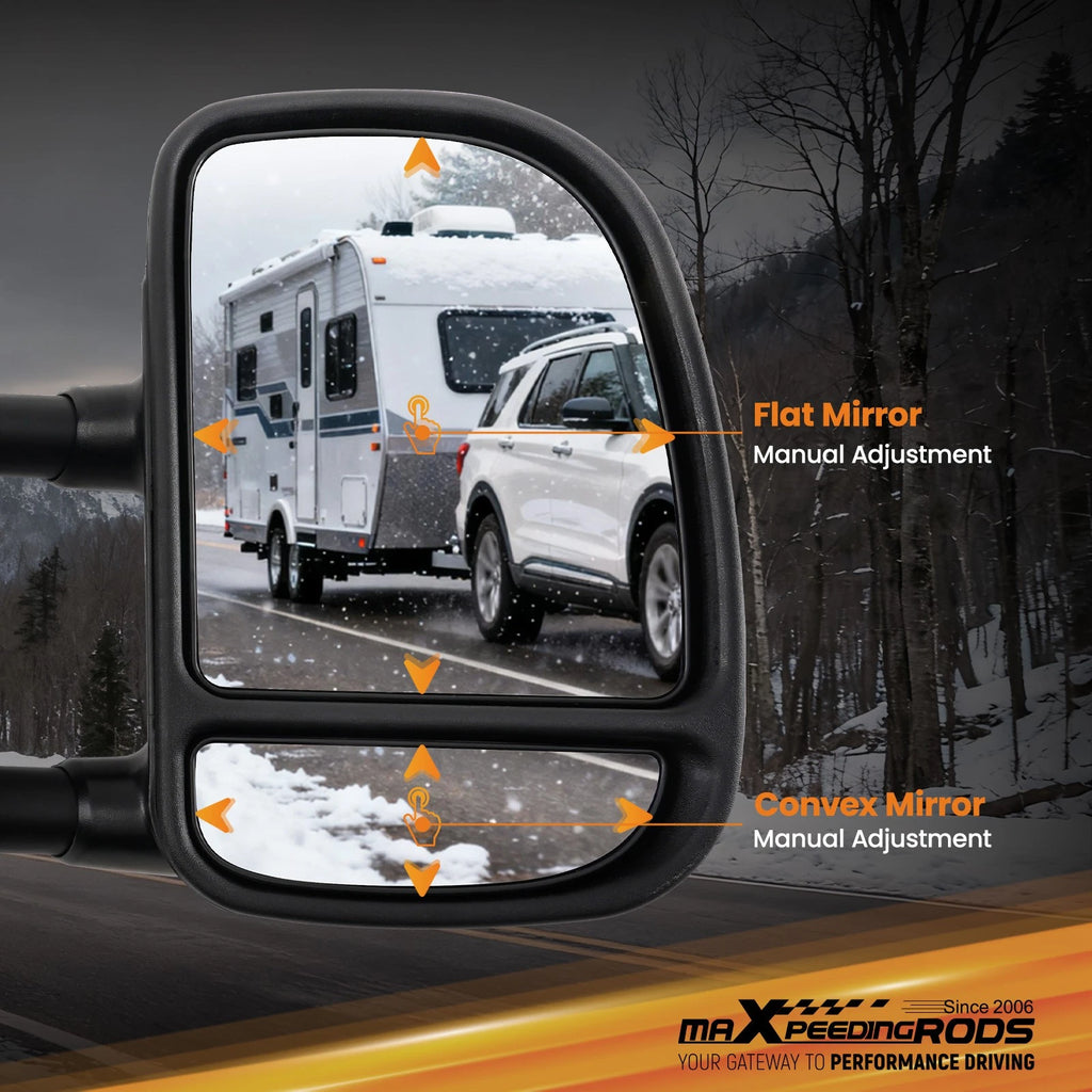 Side Mirror Manual Telescoping for Ford E150 E250 (2003–2014) 7C2Z17683DA