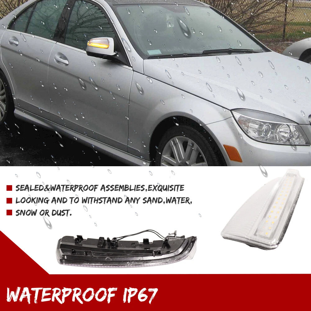 LED Dynamic Signal Side Mirror Light for Mercedes Benz S204 W204 (2007–2014)