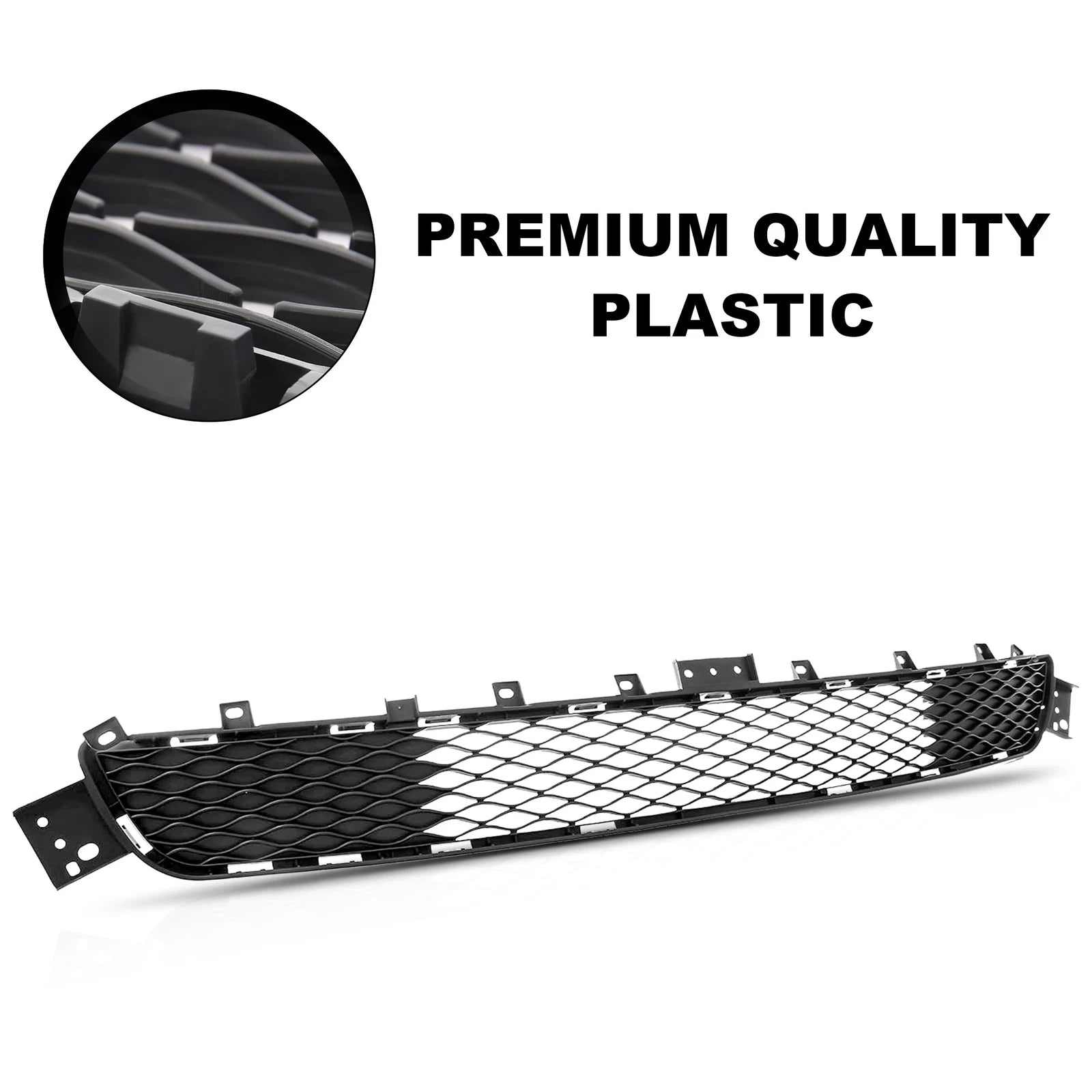 Front Bumper Lower Black Grille for Infiniti Q50 (2018–2022)