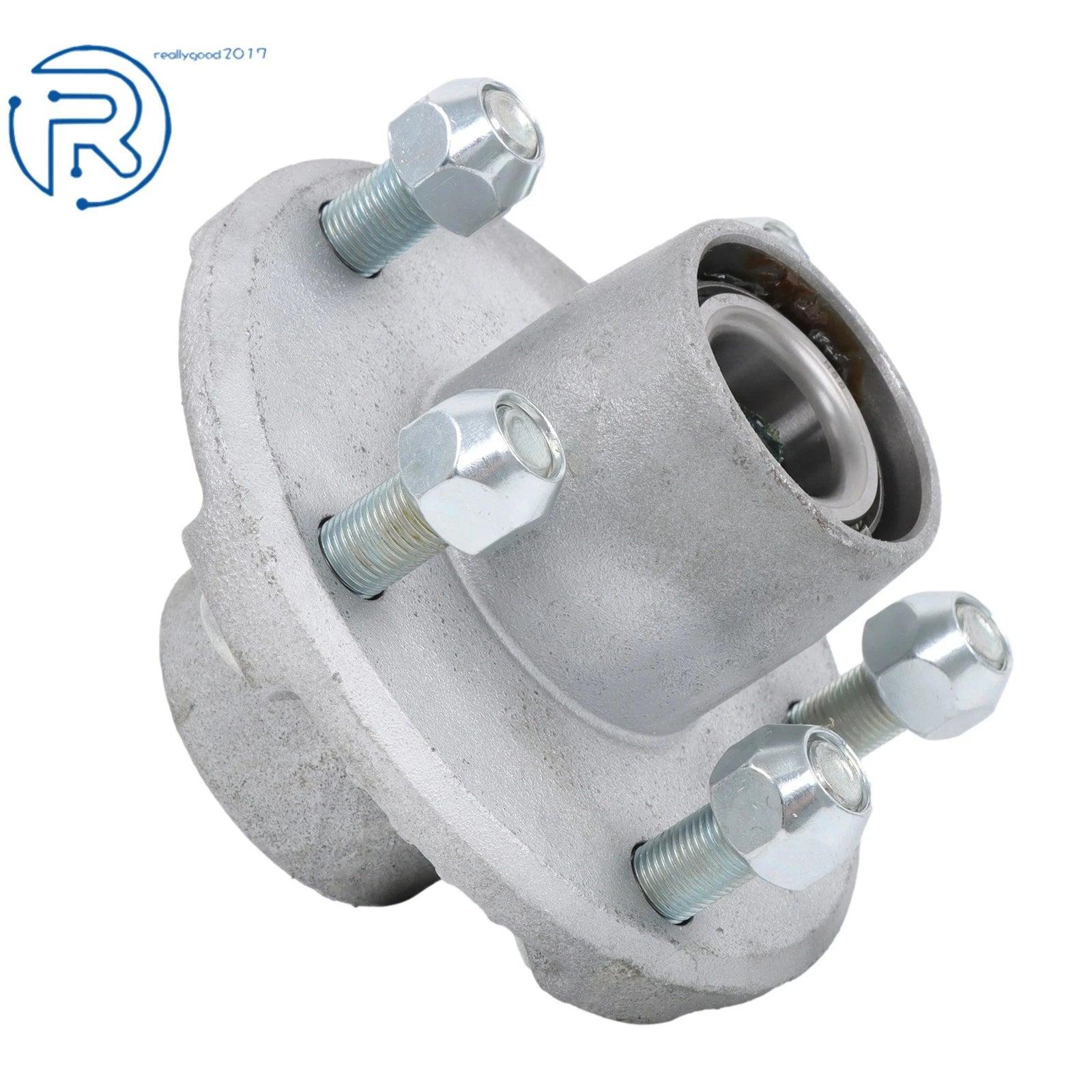 1 Pack Galvanized Trailer Hub 5 Lug 1-1/16" Spindle for Trailer