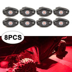 9W Red LED Rock Lights for JEEP Offroad Truck Underbody (2018-2023)