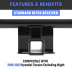Trailer Hitch Class 3 Receiver for Hyundai Tucson (2016–2021)