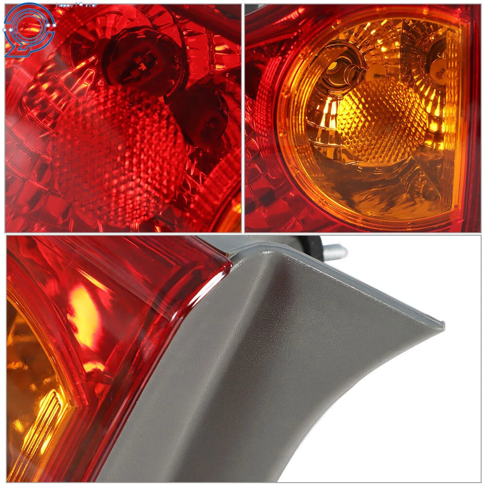 Set of 2 Chrome Tail Lights for Toyota Corolla (2009-2010)