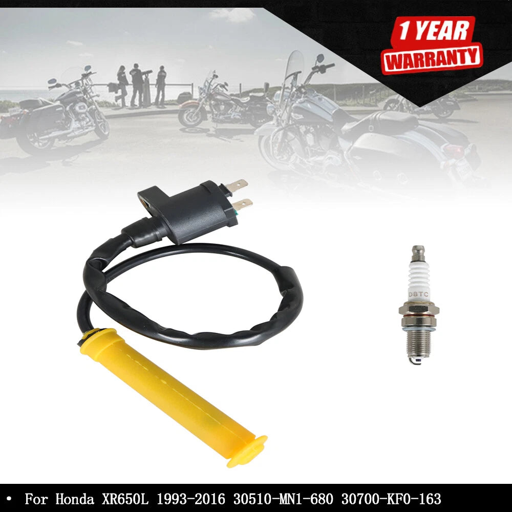 Ignition Coil Spark Plug for Honda XR650L (1993–2016)