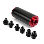 High Flow Inline Fuel Filter 100 Micron Cleanable for Universal Applications