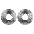 Disc Brake Rotor and Pad Kit for Ram 2500 (2011–2018) Rear Drilled RWD