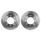 Disc Brake Rotor and Pad Kit for Ram 2500 (2011–2018) Rear Drilled RWD