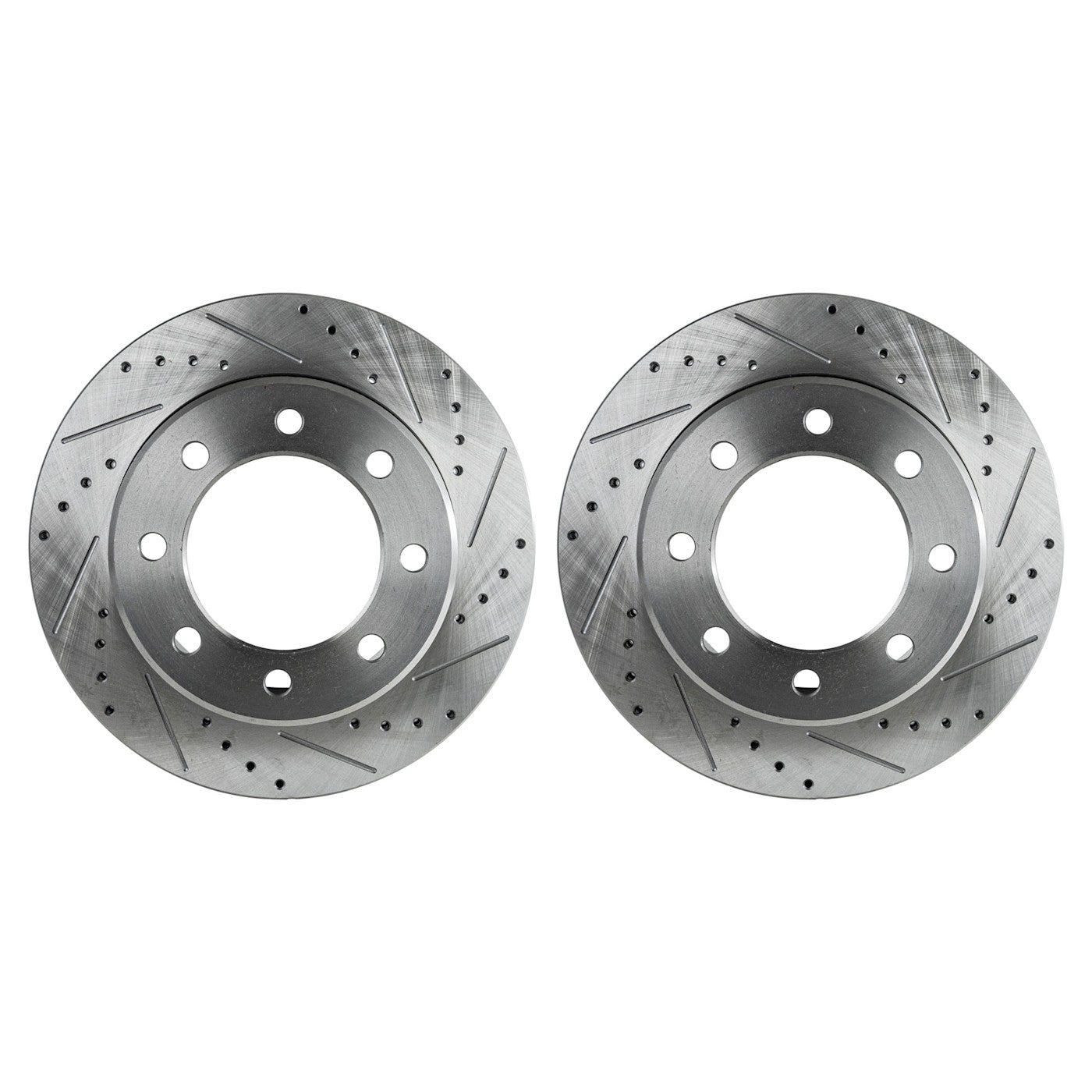 Disc Brake Rotor and Pad Kit for Ram 2500 (2011–2018) Rear Drilled RWD
