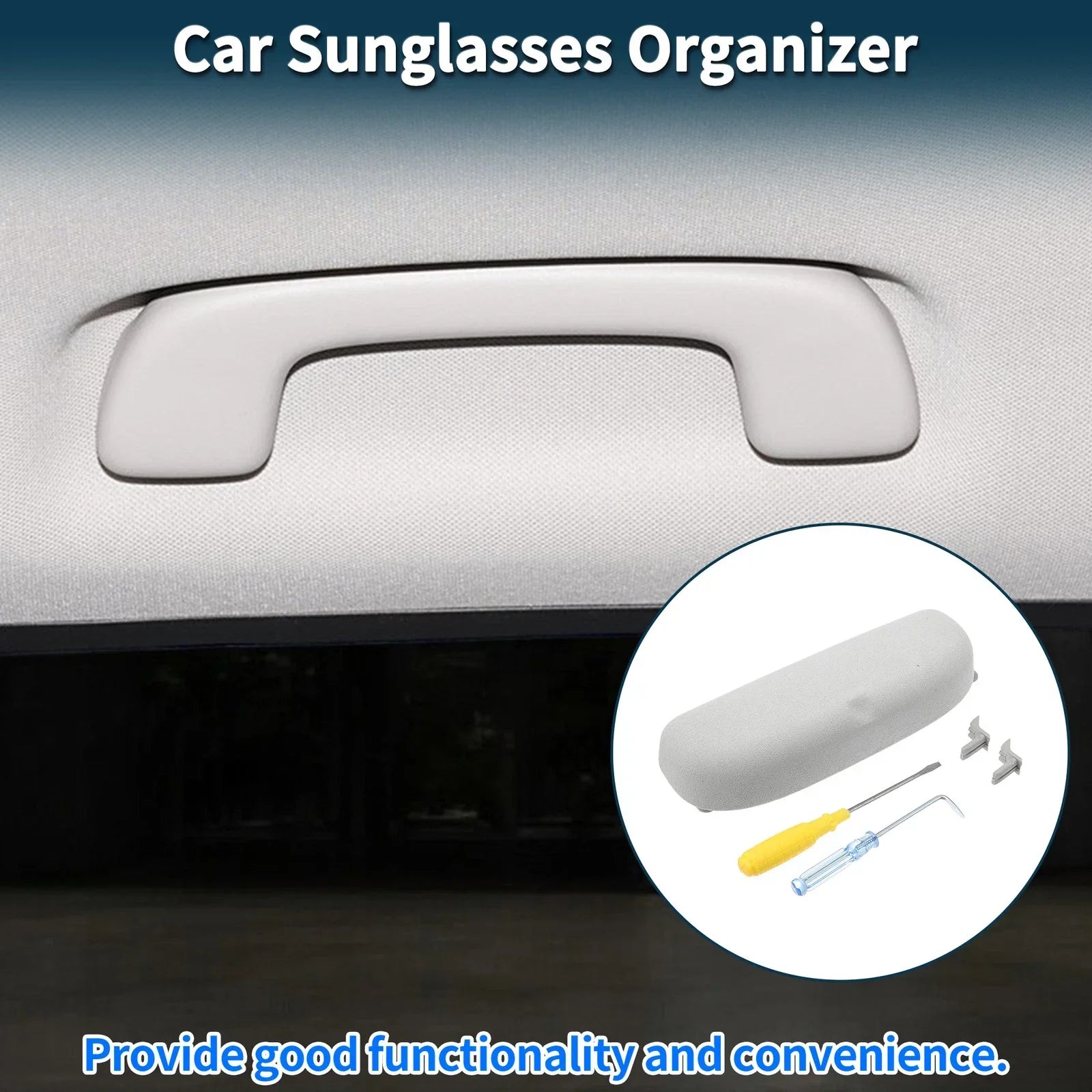Sunglasses Case for Porsche Cayenne Eyeglasses Holder Storage Box Suede Grey