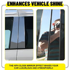 Set of 4 Chrome Pillar Post Trim Covers for Porsche Panamera (2009–2016)