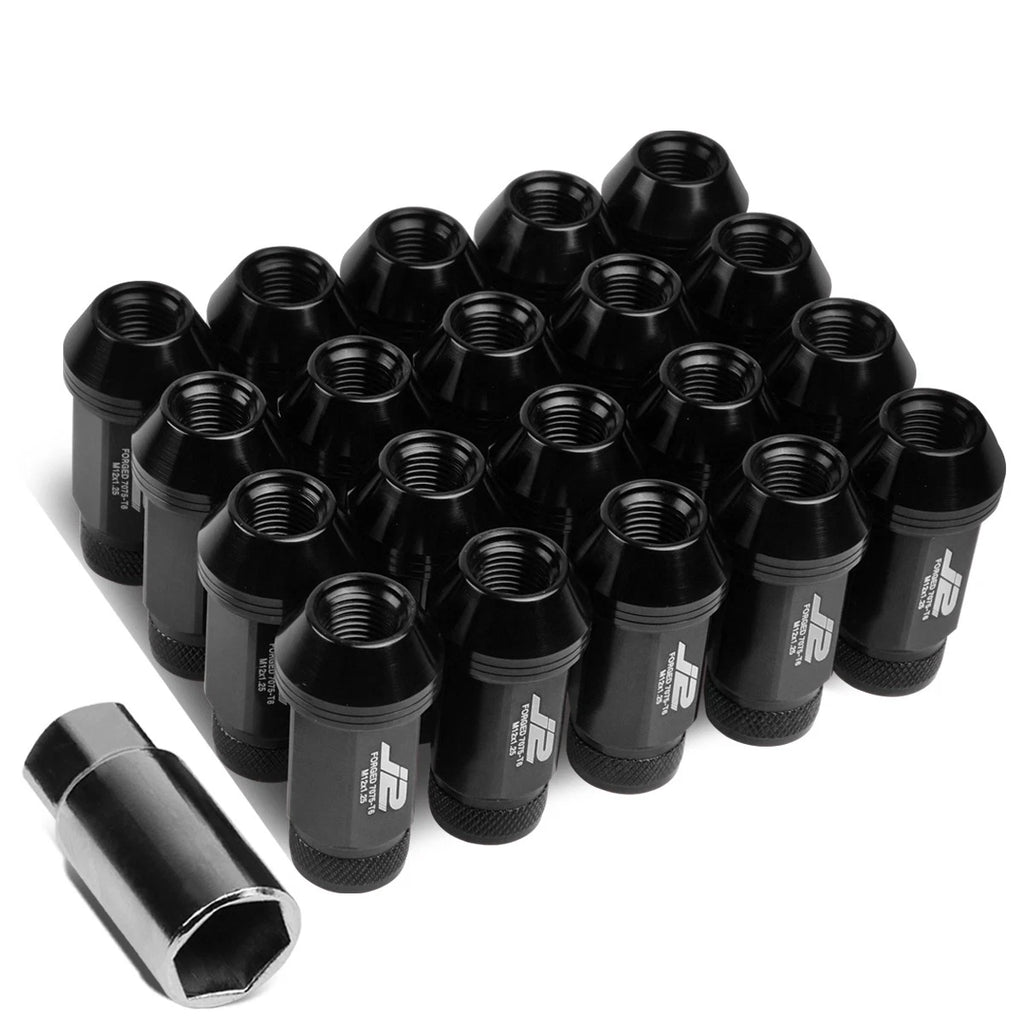 20Pcs J2 7075 Forged Aluminum M12x1.25 Open-End Lug Nut Kit for
