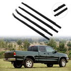 Set of 2 Front & Rear Window Scraper Seal Belt Weatherstrip for Toyota Tundra (2000–2006)