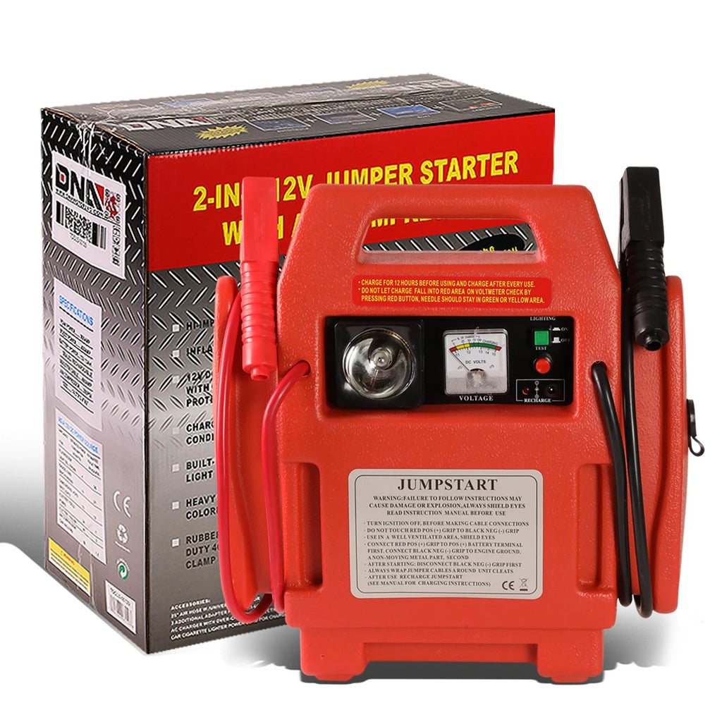 12V 300PSI Jump Starter Battery Pack with Built-in Work Light