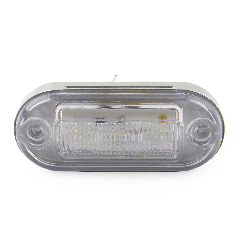 3 x 12V SMD LED Signal Light Lamp White Indicator for Truck Trailer RV Boat