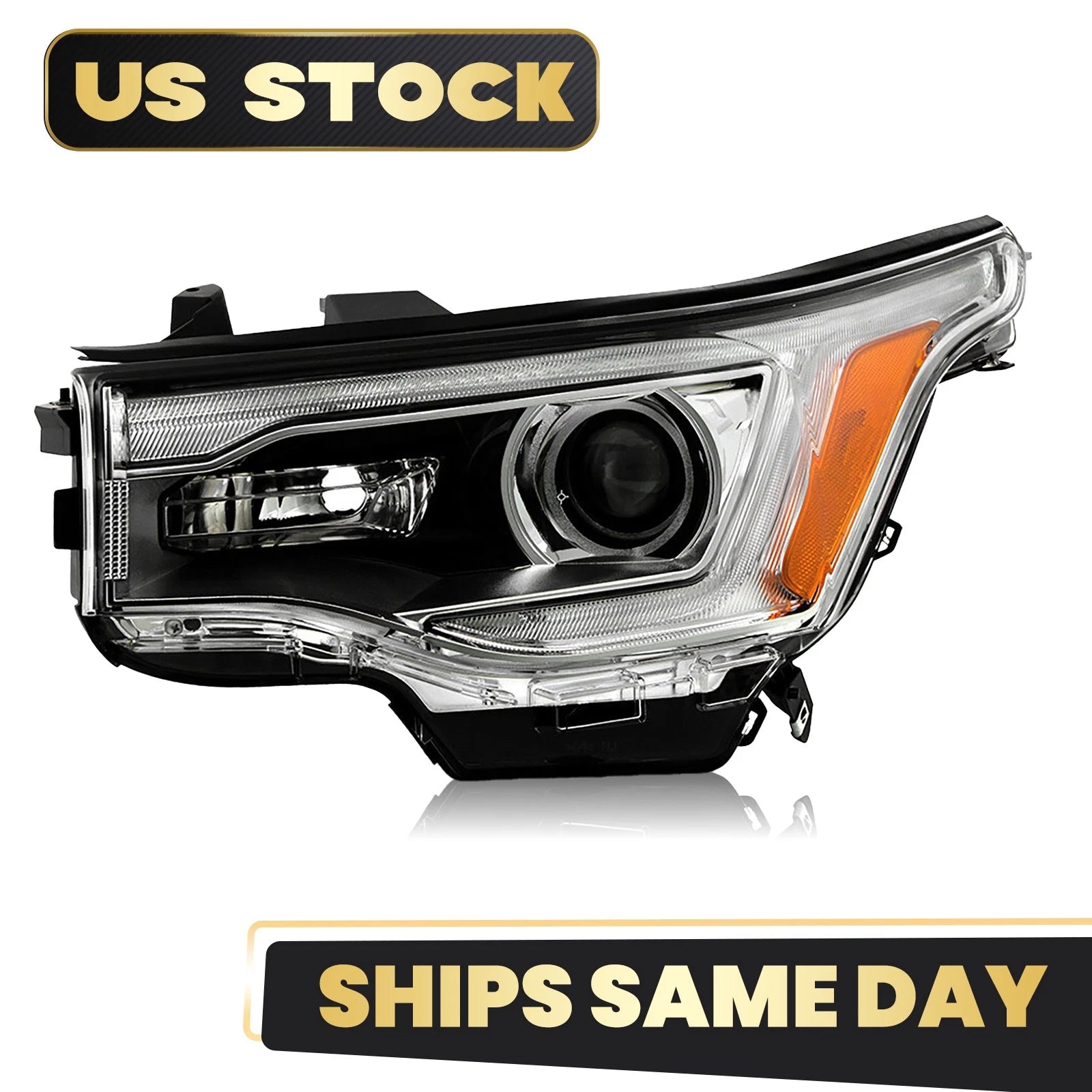 Halogen Headlight w/LED DRL Chrome for GMC Acadia (2017–2019)