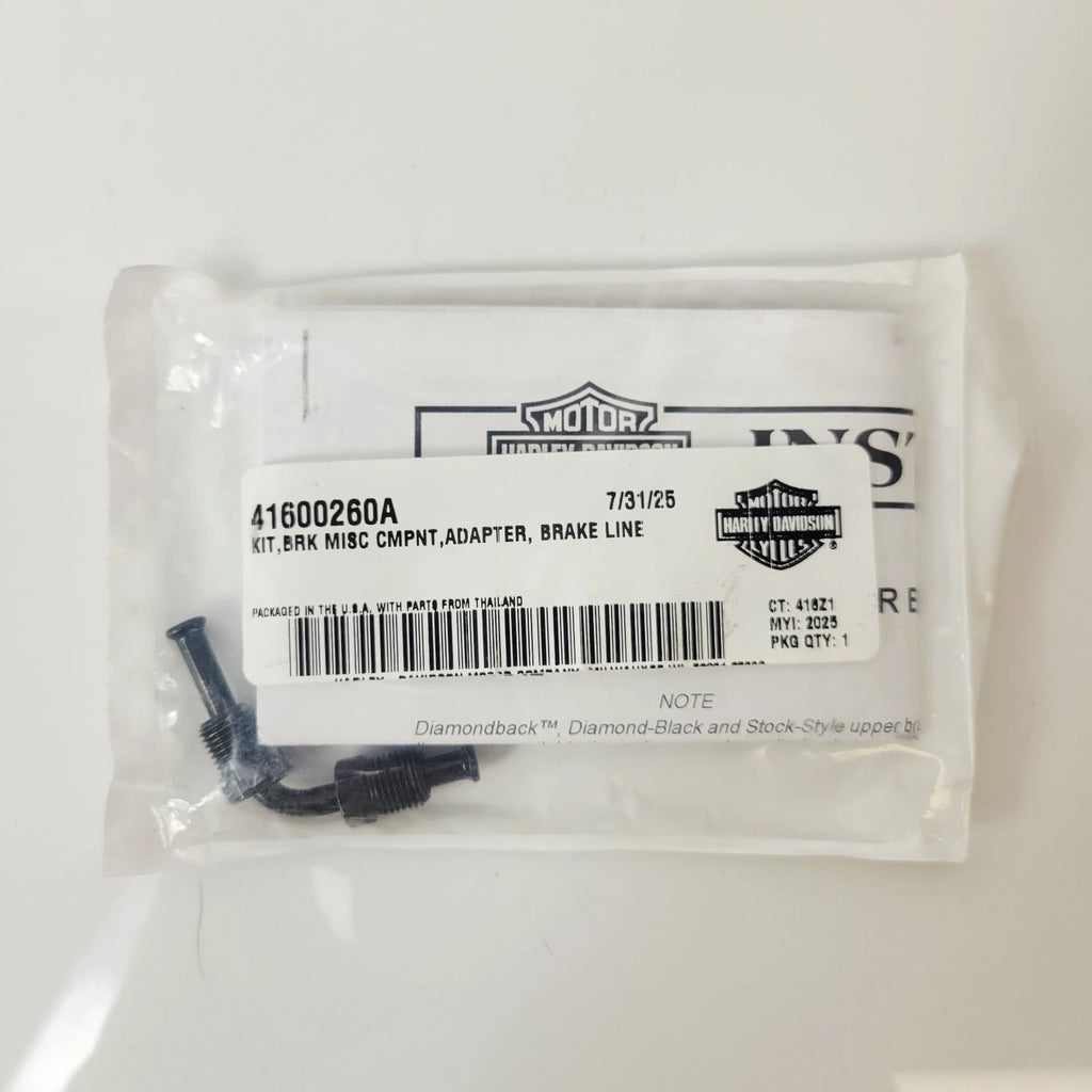 Upper Brake Line Kit Adapter for Harley-Davidson Softail (2018–Present) OEM 41600260