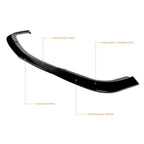 Gloss Black Front Bumper Lower Spoiler Lip for Dodge Challenger (2015–2022)