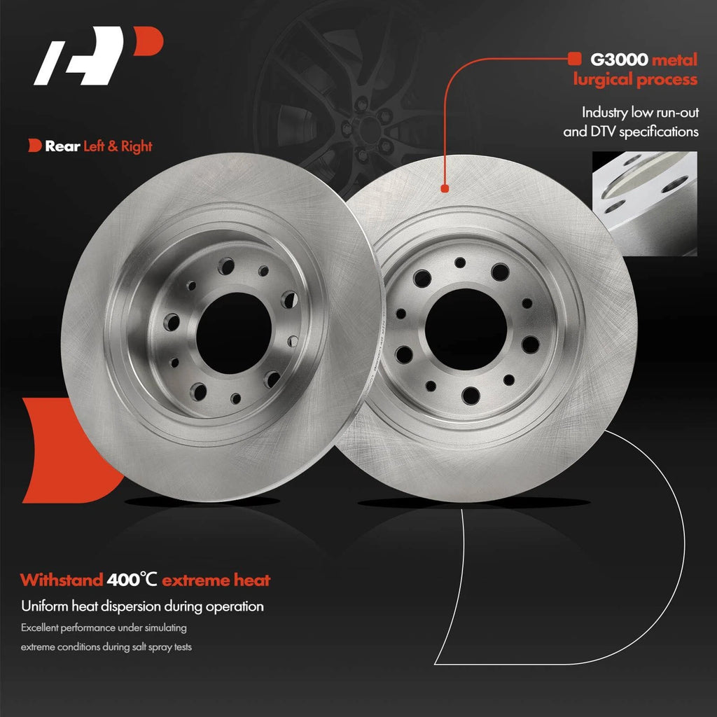 Rear Disc Brake Rotors for Chevrolet Equinox Malibu (2018–2023)