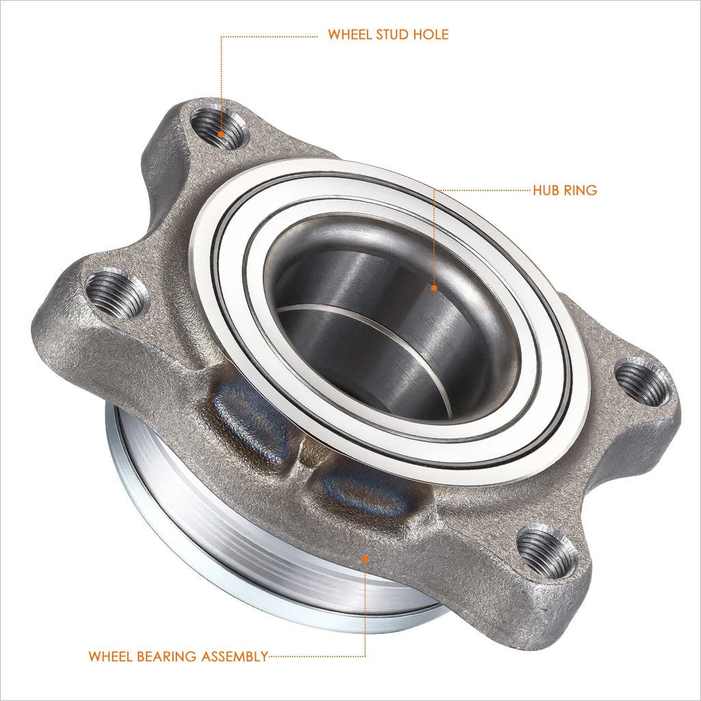 Set of 2 Wheel Bearings for Infiniti G35 (2004–2006) 4WD 4-Studs