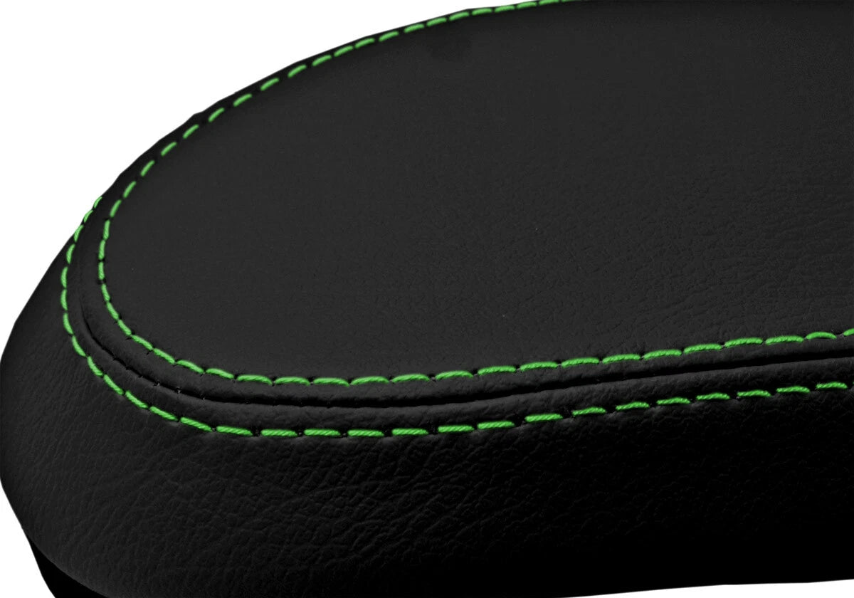 Console Lid Pull Over Cover for Ford Focus (2000–2007) Black Green Stitch