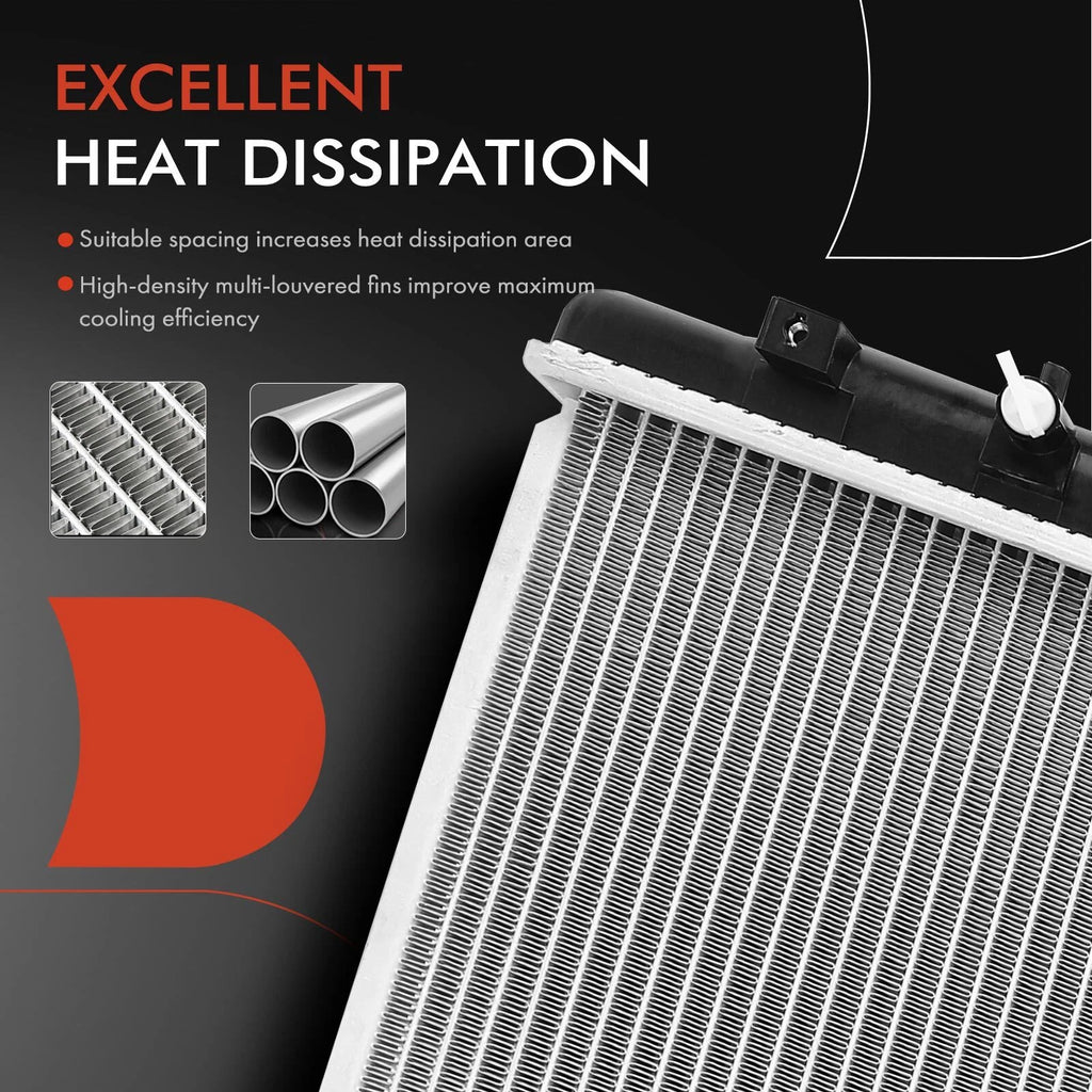 Radiator with Oil Cooler for Honda Pilot (2003–2004) Acura MDX (2001–2002)