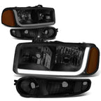 LED DRL Headlight Bumper Lamps for GMC Sierra 1500 Denali (2002–2007)