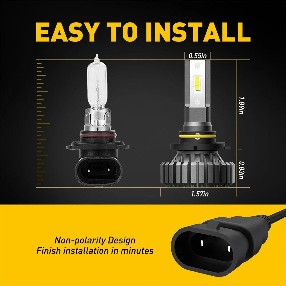 AUXITO 9005 HB3 LED Headlight Kit for Various Vehicles (20000LM)