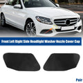 Pair Front Left & Right Headlight Washer Nozzle Covers for BMW X3 (2010-2017)