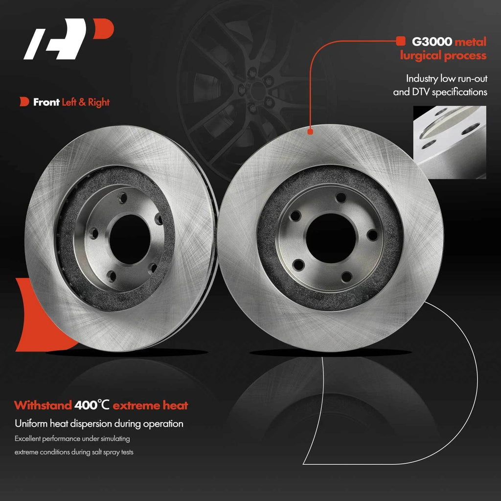 2X Front Disc Brake Rotors for Nissan Altima Maxima (2002-2006)