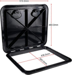 Marine Deck Access Hatch 18" x 20" for Boats (180° Hinged)